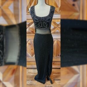 Vintage Scala Beaded Dress Sz L